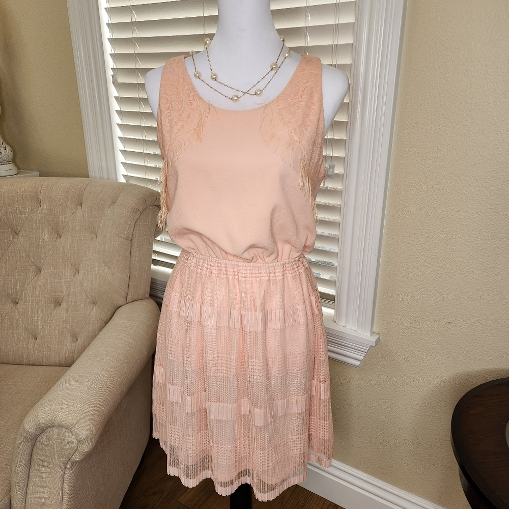 Maison Jules Cote D'azure Bellini A-Line Ruffle Dress - Size Medium